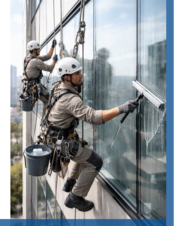 Мойка окон альпинистами в Серове от 4591 р. | ВЫСОТНИК-Срв