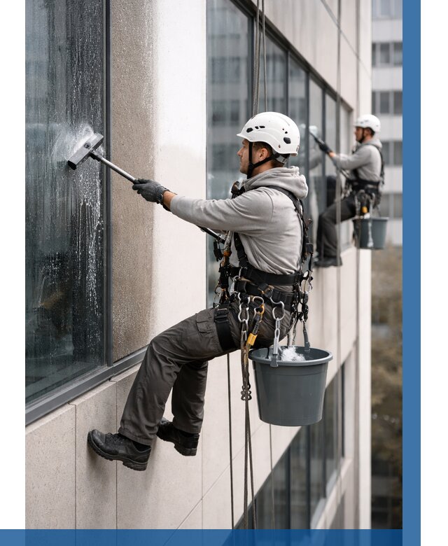 Мойка фасадов зданий в Серове под ключ от 357 р. | ВЫСОТНИК-Срв