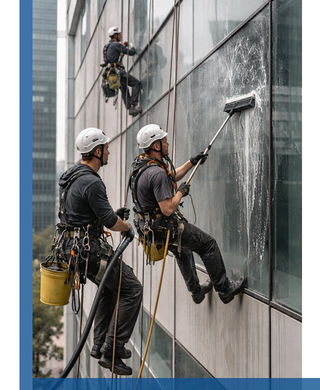 Профессиональная высотная мойка фасадов зданий в Серове