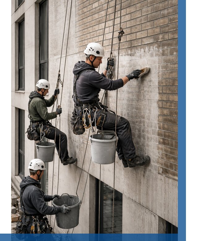 Удаление высолов с фасада в Серове от 255 р. | ВЫСОТНИК-Срв