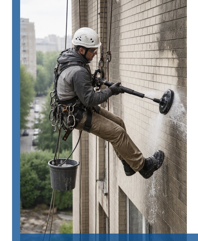 Очистка фасада от копоти в Серове профессионально и безопасно