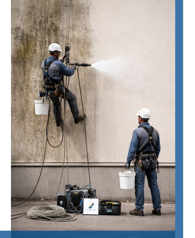 Очистка фасада от плесени в Серове от 306 р. | ВЫСОТНИК-Срв