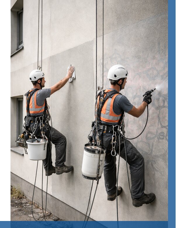 Антиграффити покрытие фасада в Серове от 612 р. | ВЫСОТНИК-Срв