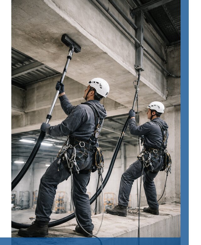 Обеспыливание потолочных конструкций в Серове от 255 р. |ВЫСОТНИК-Срв