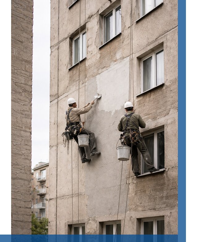 Косметический ремонт фасада в Серове от 1122 р. | ВЫСОТНИК-Срв