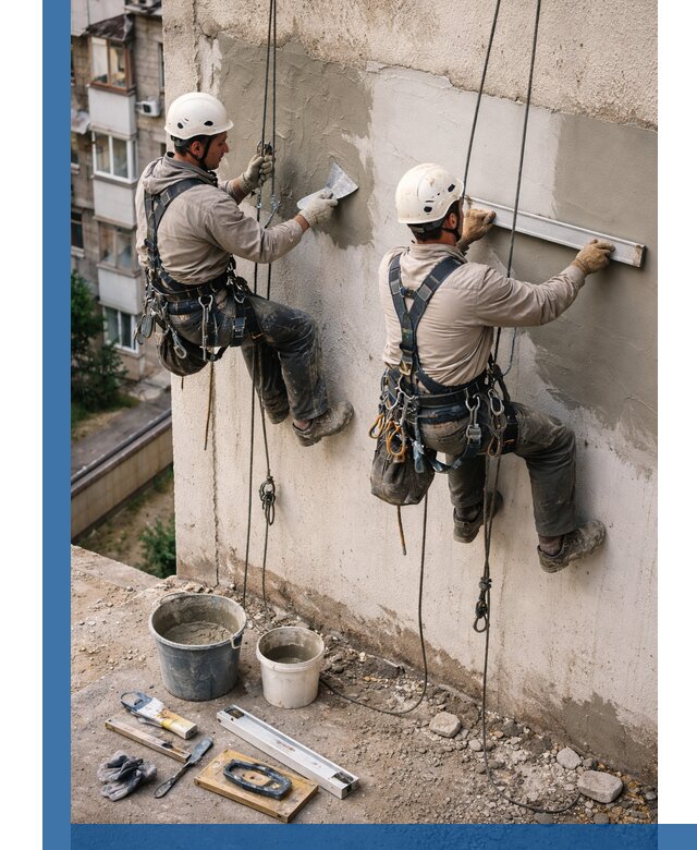 Комплексный ремонт штукатурного фасада с гарантией в Серове