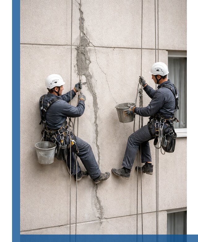 Заделка трещин на фасаде в Серове с гарантийным ремонтом