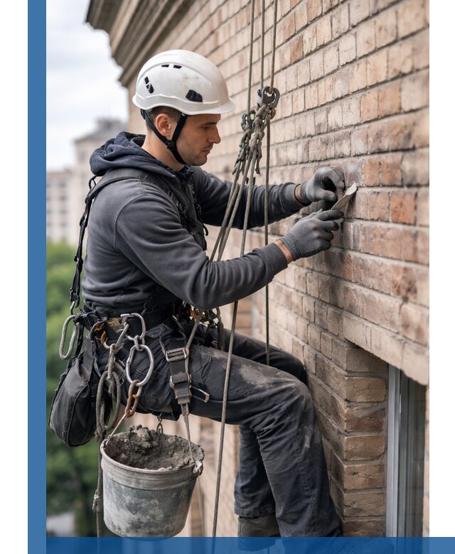 Качественный ремонт кирпичной кладки фасада в Серове с гарантией