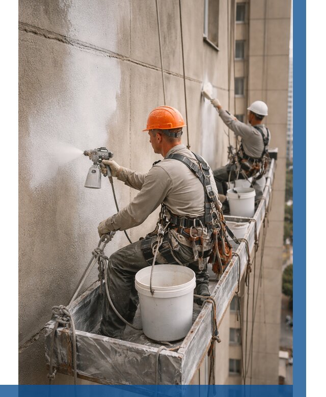 Грунтовка фасада на высоте в Серове от 122 р. | ВЫСОТНИК-Срв