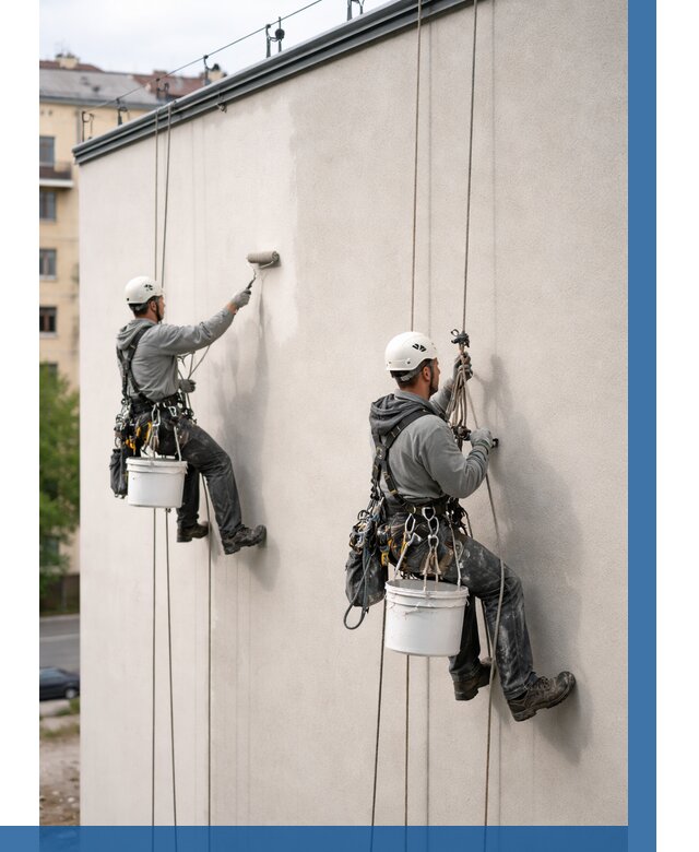 Покраска оштукатуренного фасада в Серове от 326 р. | ВЫСОТНИК-Срв