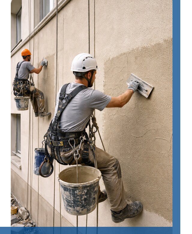 Декоративная штукатурка фасада в Серове от 1224 р. | ВЫСОТНИК-Срв