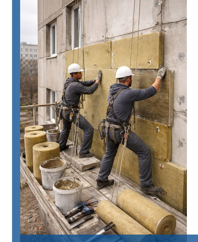 Утепление фасада минватой в Серове под ключ с гарантией