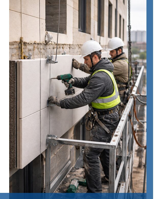 Монтаж фасадных термопанелей в Серове от 1530 р. | ВЫСОТНИК-Срв