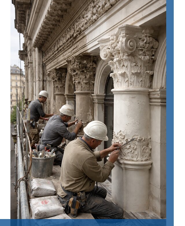 Реставрация фасадной лепнины в Серове от 2551 р. | ВЫСОТНИК-Срв