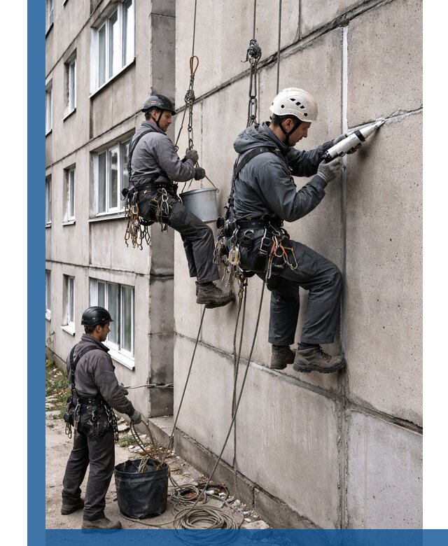 Герметизация межпанельных швов в Серове с гарантией герметичности