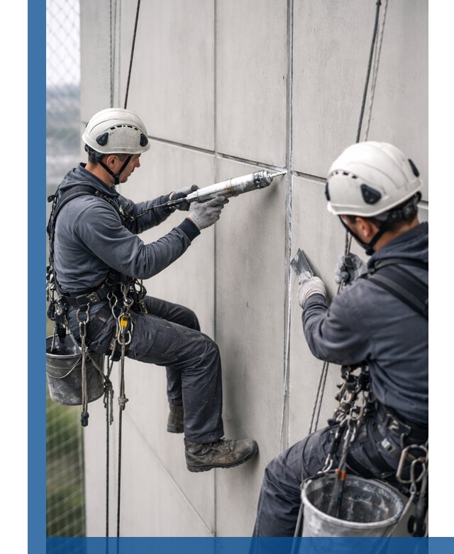 Первичная герметизация швов фасадов и кровель в Серове