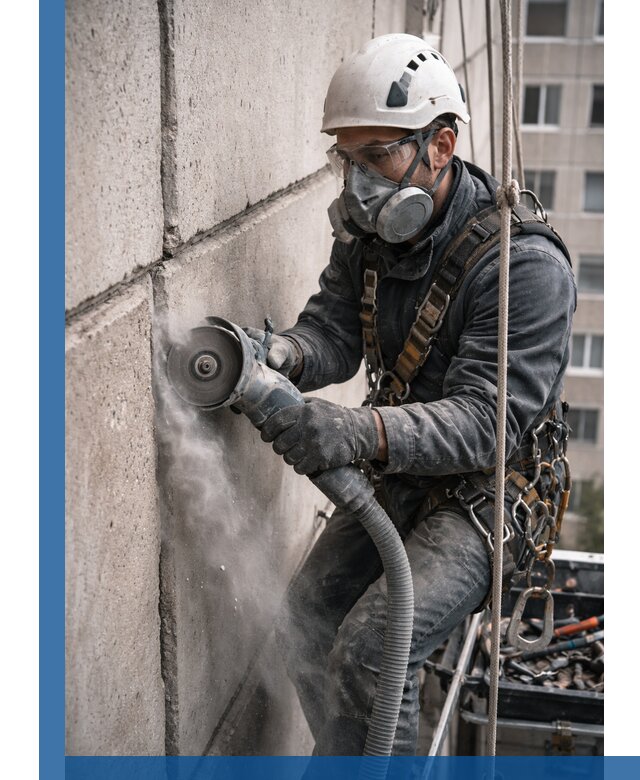 Штробление межпанельных швов в Серове качественно и быстро