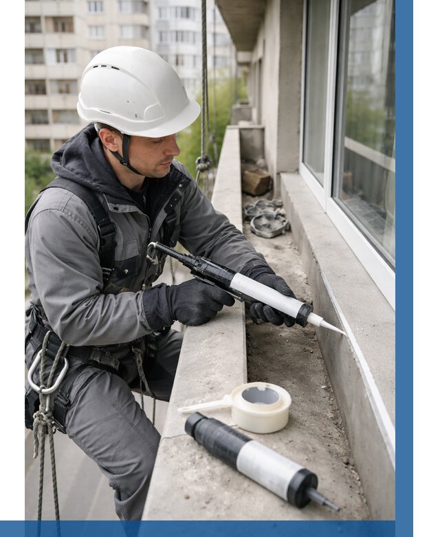 Герметизация швов лоджии в Серове от 4591 р. | ВЫСОТНИК-Срв