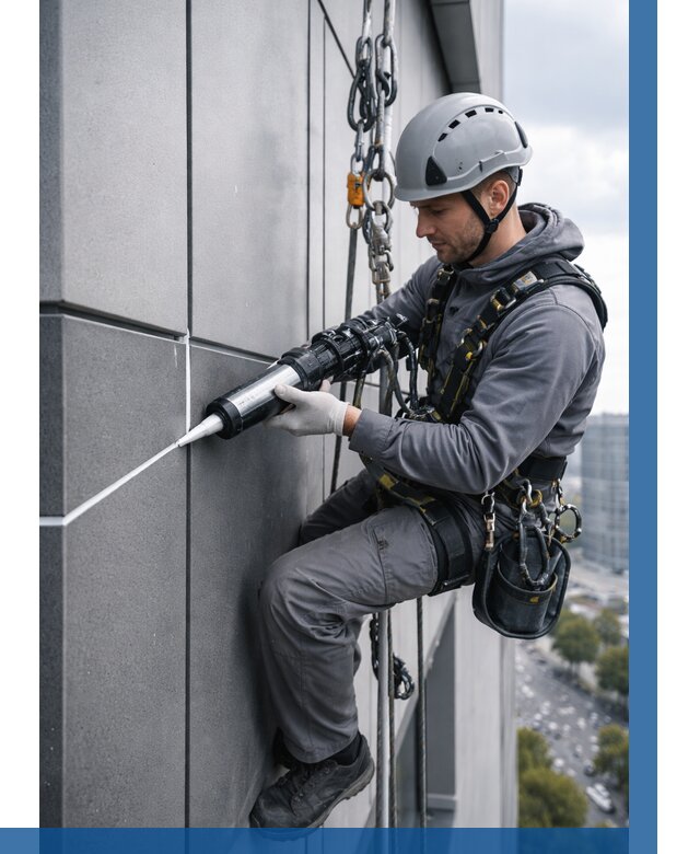 Герметизация стыков фасадных панелей в Серове от 6631 р.| ВЫСОТНИК-Срв