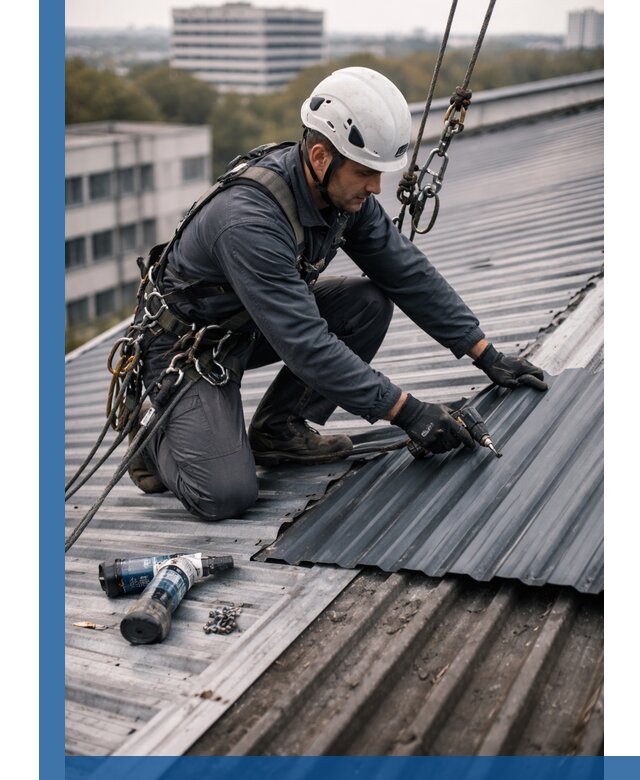 Ремонт профнастила на кровле в Серове, работы под ключ