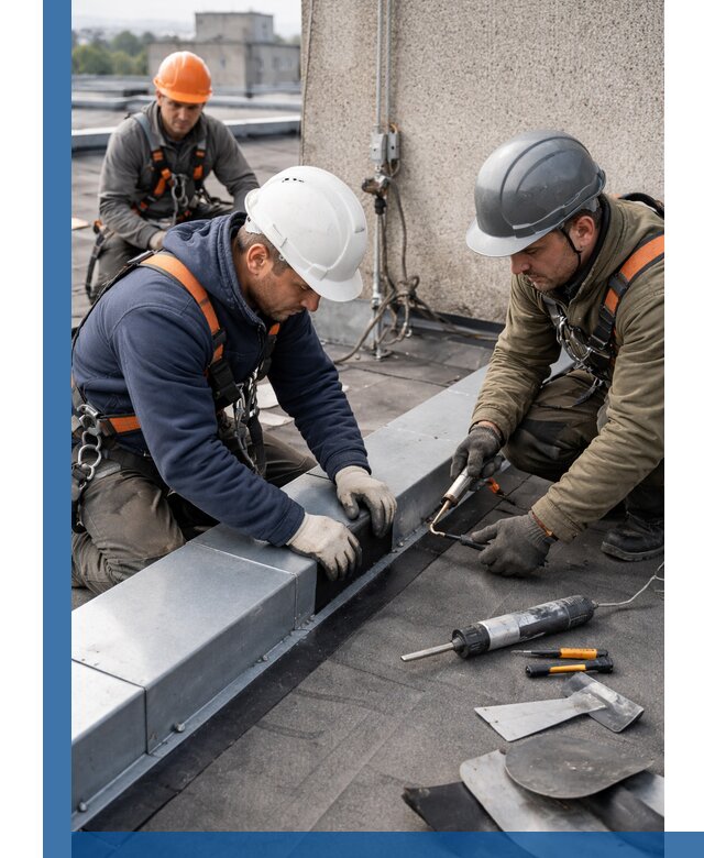 Ремонт кровельных примыканий в Серове профессионально