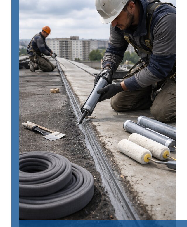 Герметизация швов кровли в Серове с гарантией герметичности