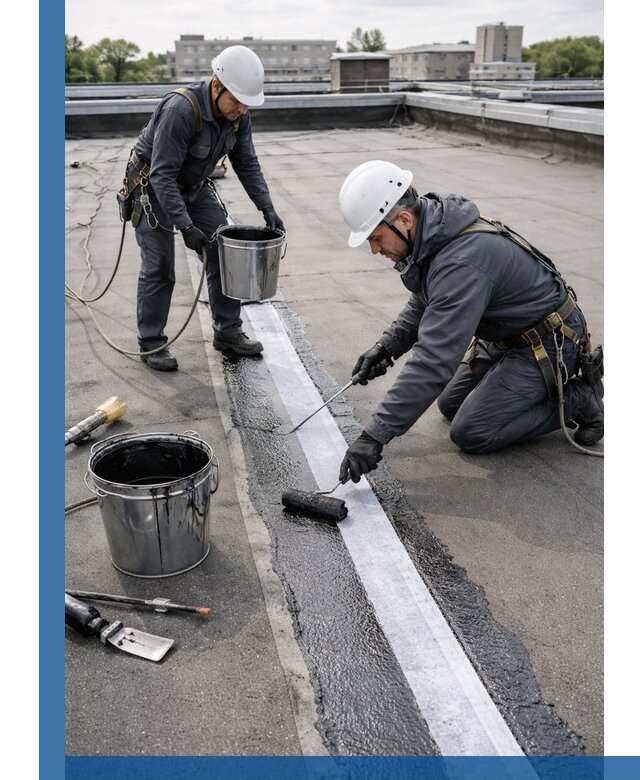 Гидроизоляция кровли мастикой в Серове надежная защита