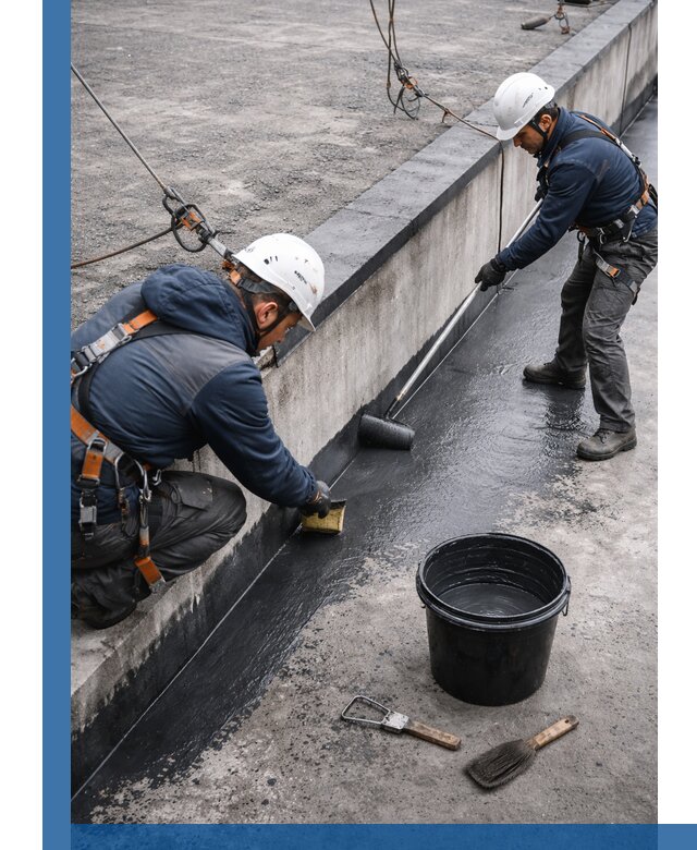 Гидроизоляция кровли жидкой резиной профессионально в Серове