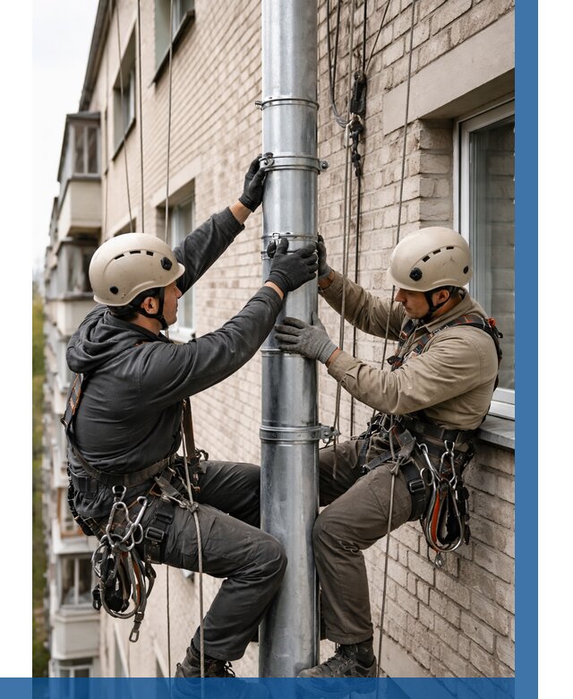 Замена водосточных труб в Серове от 6631 р. | ВЫСОТНИК-Срв
