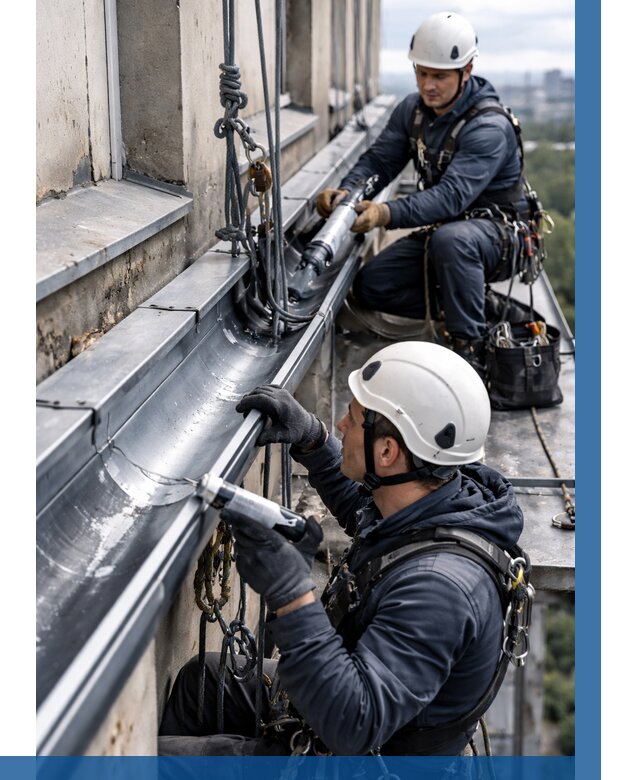 Ремонт водосточных желобов в Серове от 6631 р. | ВЫСОТНИК-Срв