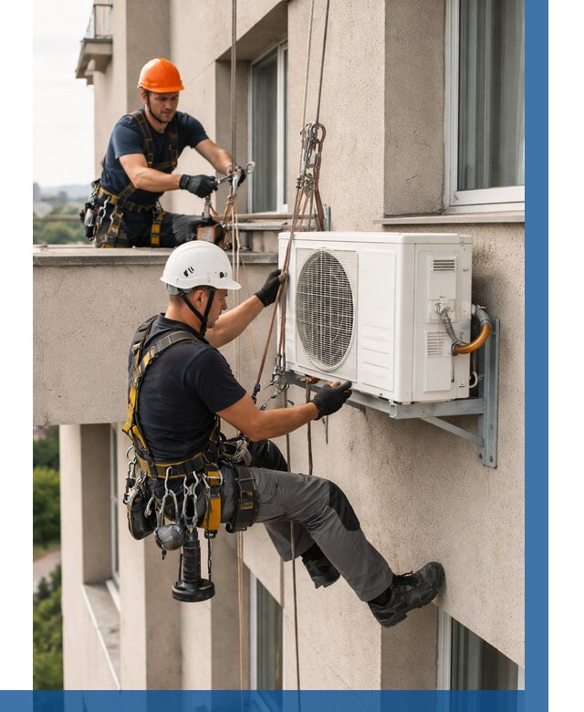 Монтаж внешнего блока кондиционера в Серове от 6631 р. | ВЫСОТНИК-Срв