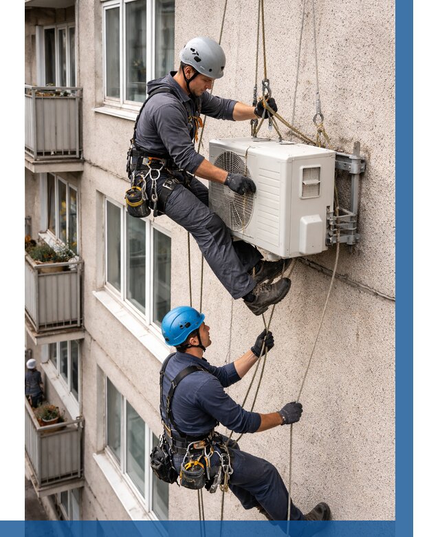 Перенос внешнего блока кондиционера в Серове от 9182 р.| ВЫСОТНИК-Срв