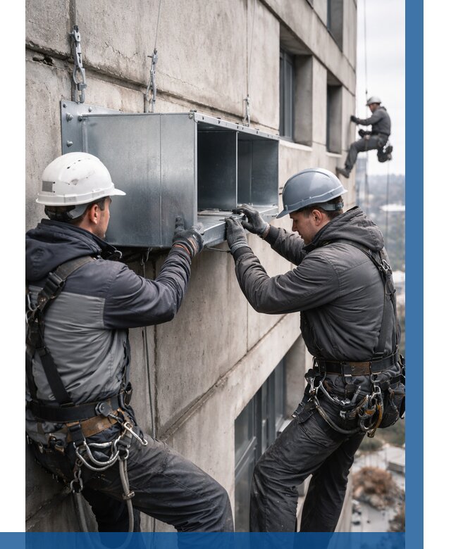 Монтаж вентиляционных коробов в Серове от 3061 р. | ВЫСОТНИК-Срв