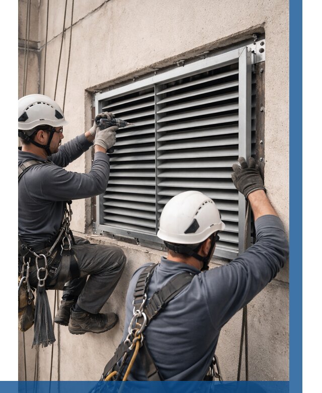 Монтаж вентиляционных решеток в Серове от 4591 р. | ВЫСОТНИК-Срв