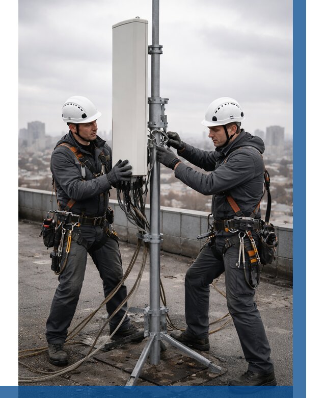 Монтаж антенн связи на крыше в Серове от 8672 р. | ВЫСОТНИК-Срв