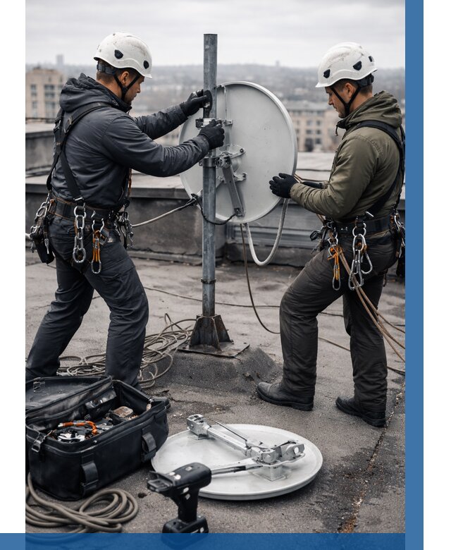 Демонтаж антенн на крыше в Серове от 4591 р. | ВЫСОТНИК-Срв