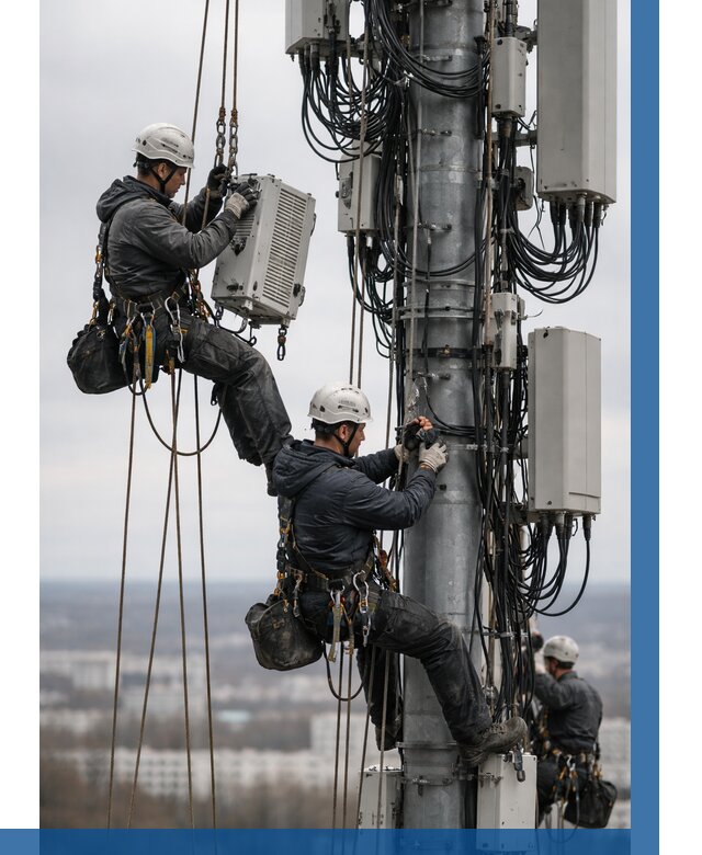 Монтаж оборудования связи на мачте в Серове от 7652 р. | ВЫСОТНИК-Срв