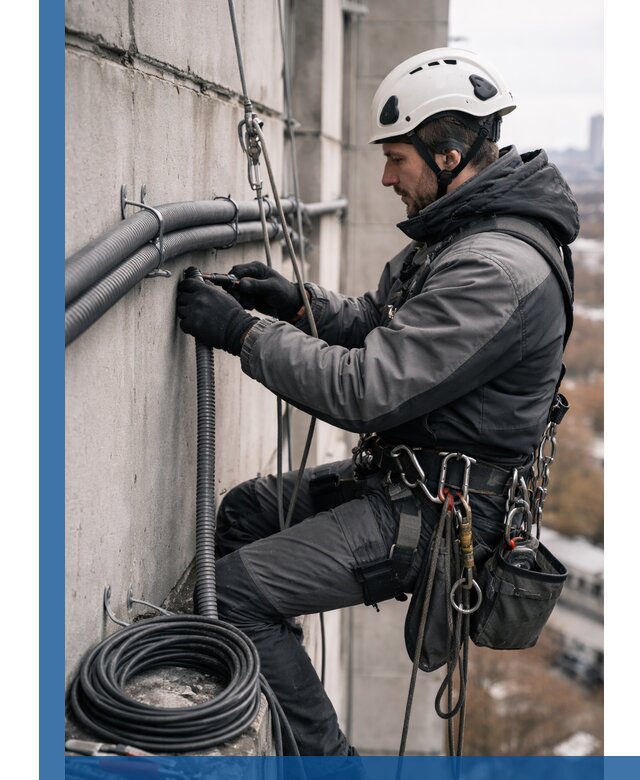 Профессиональный монтаж гофры для кабеля в Серове с гарантией