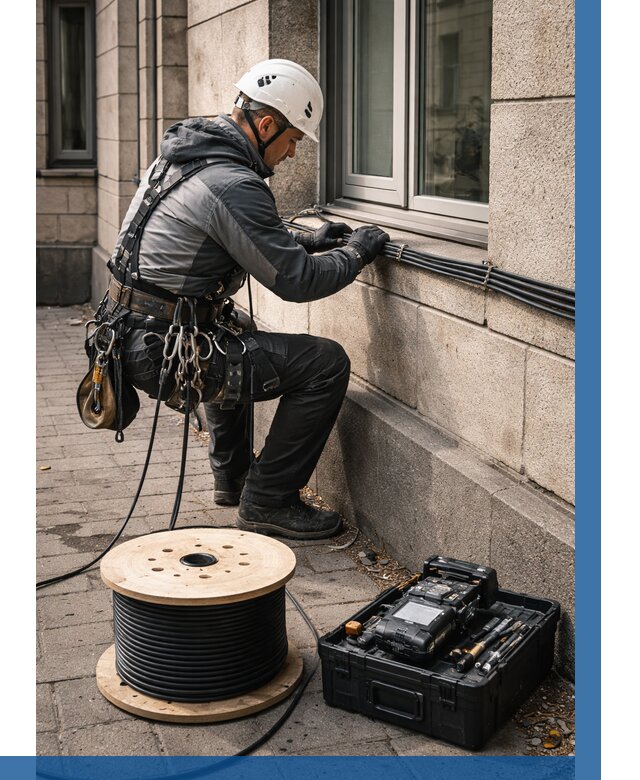 Прокладка оптоволоконного кабеля в Серове от 816 р. | ВЫСОТНИК-Срв