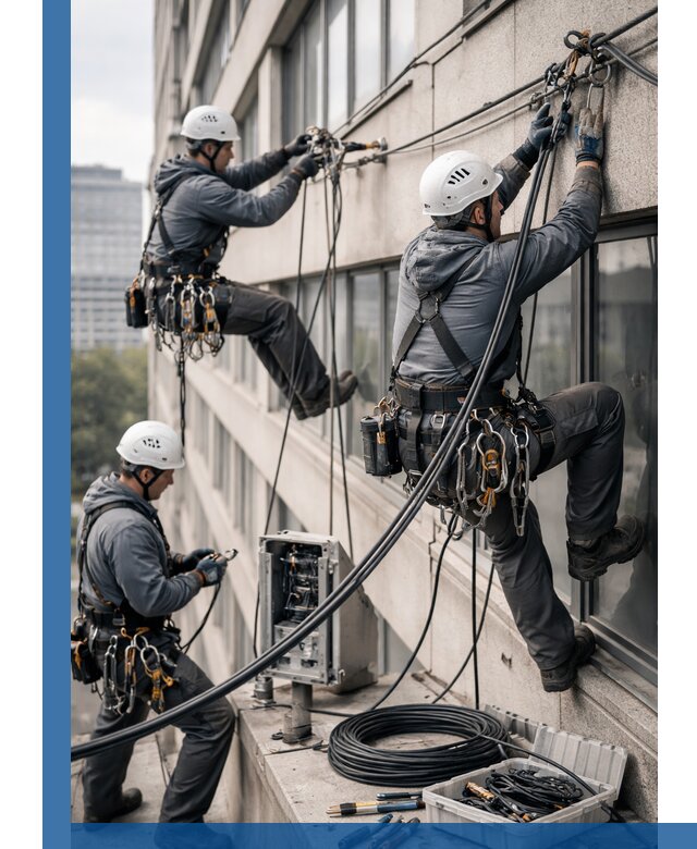 Прокладка оптоволоконного кабеля в Серове под ключ с тестированием