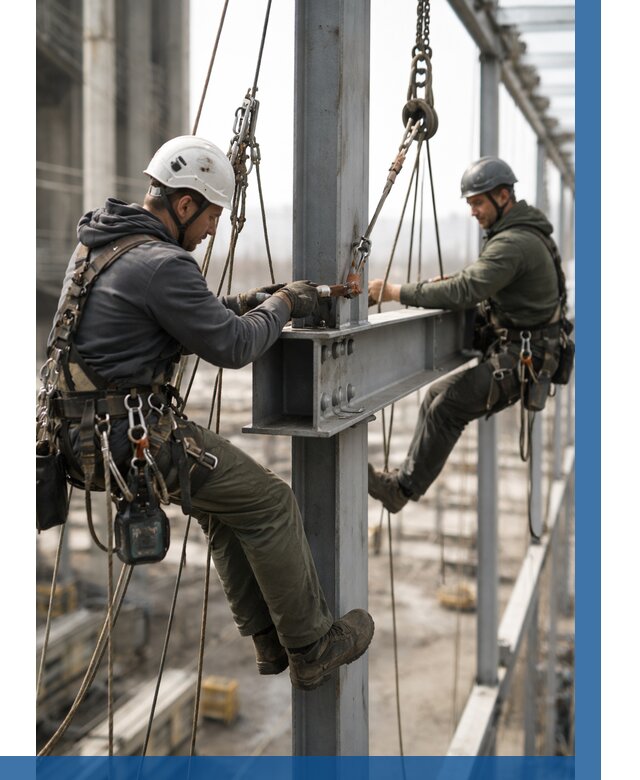 Монтаж металлоконструкций на высоте в Серове от 3571 р. | ВЫСОТНИК-Срв