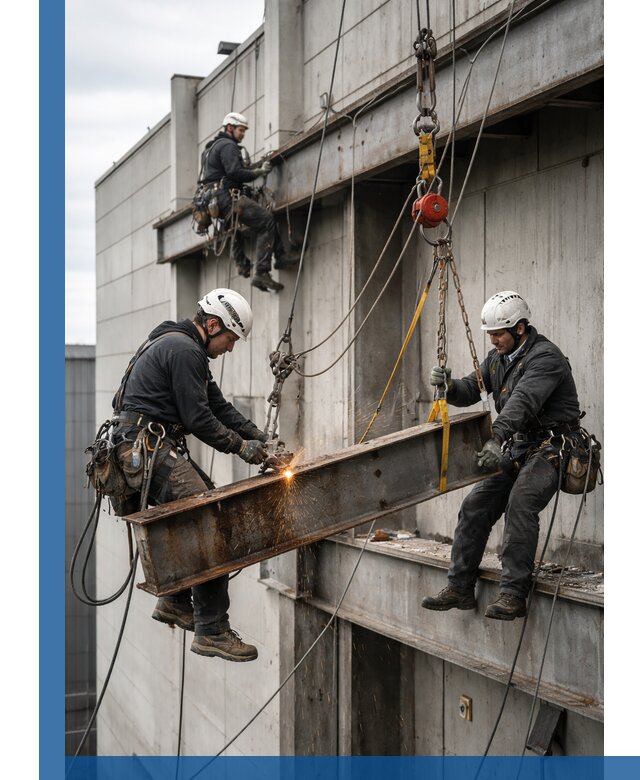 Демонтаж металлоконструкций на высоте в Серове под ключ