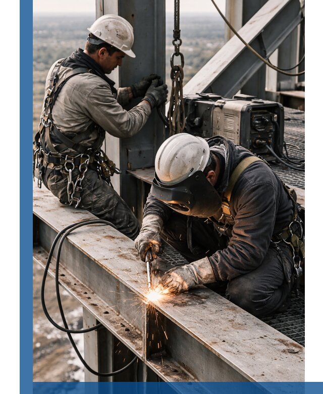 Высотные сварочные работы в Серове для промышленных объектов