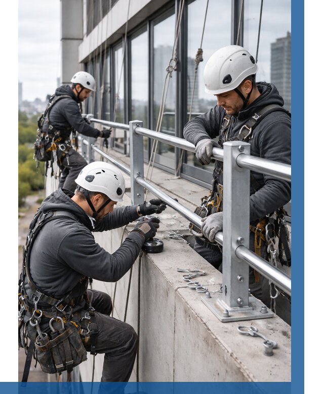 Монтаж ограждений на высоте в Серове, от 1224 р. | ВЫСОТНИК-Срв