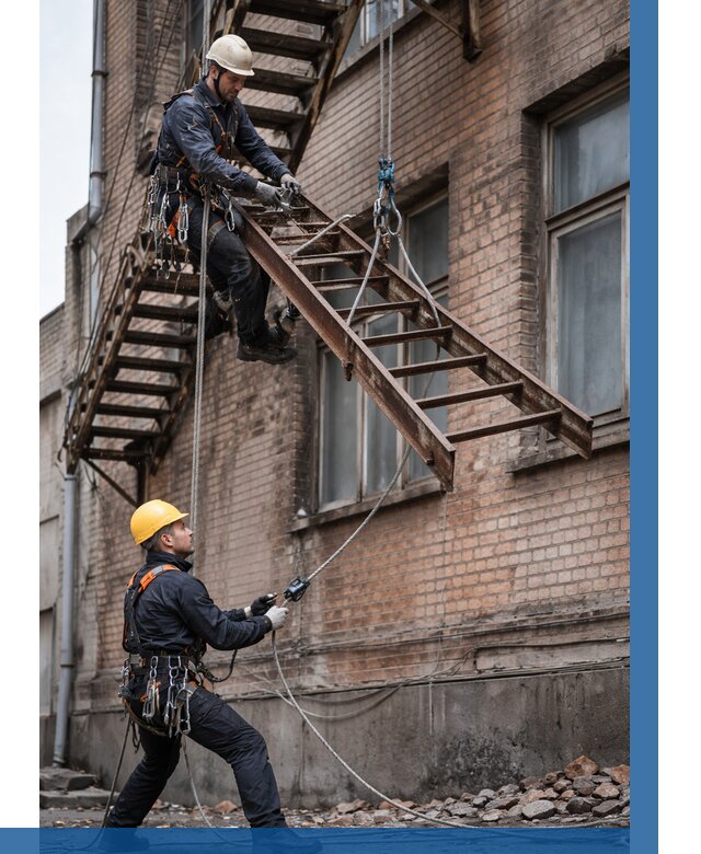 Демонтаж пожарной лестницы в Серове от 12242 р. | ВЫСОТНИК-Срв
