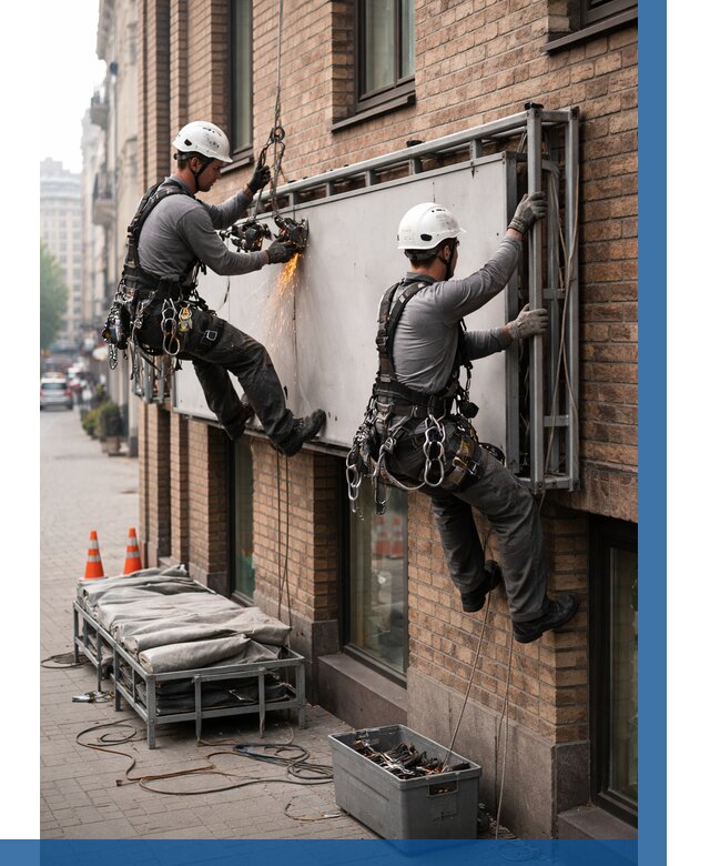 Демонтаж рекламной вывески в Серове от 6631 р. | ВЫСОТНИК-Срв