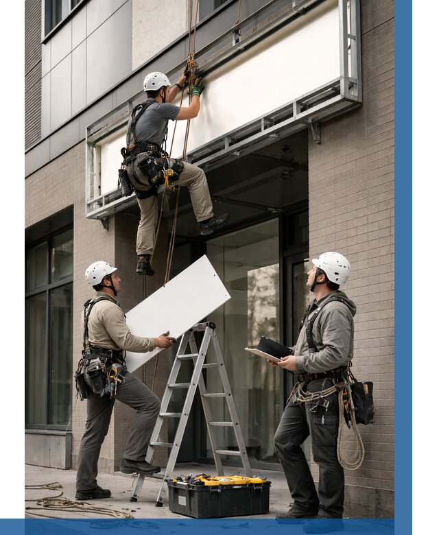 Монтаж светового короба в Серове от 6631 р. | ВЫСОТНИК-Срв