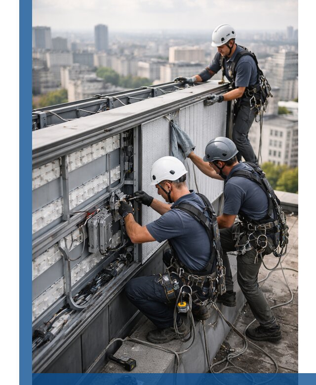 Профессиональное обслуживание крышной рекламы в Серове под ключ