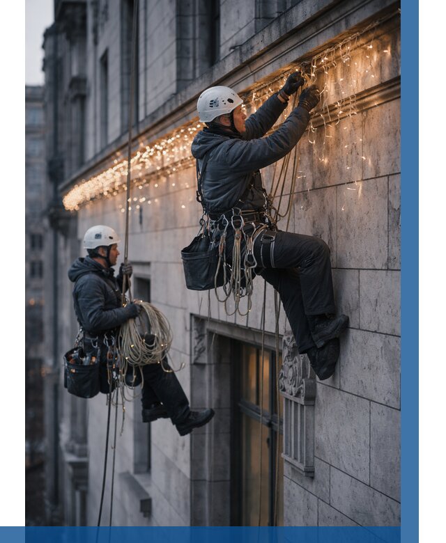 Монтаж новогодней иллюминации в Серове от 8672 р. | ВЫСОТНИК-Срв