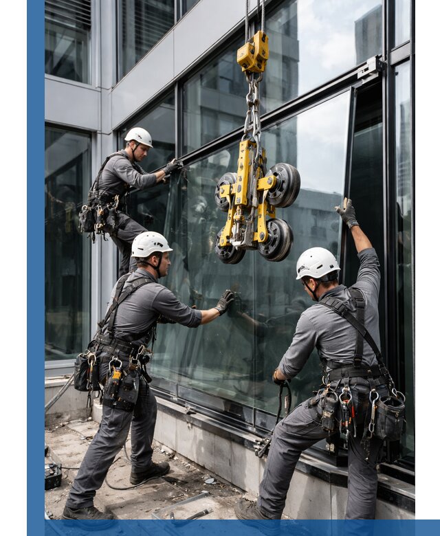 Структурное остекление фасадов в Серове монтаж и обслуживание